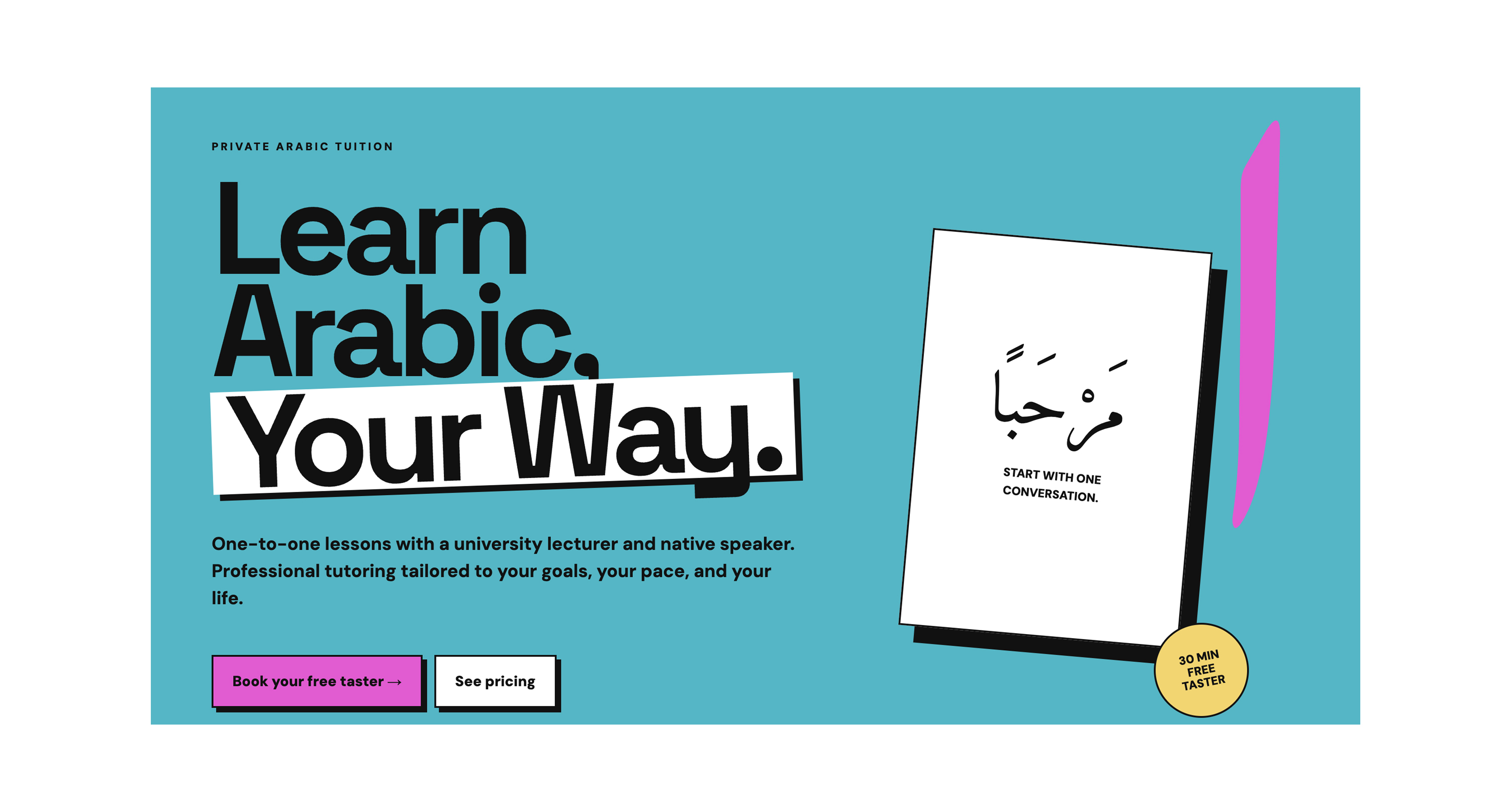 Arabic Your Way website